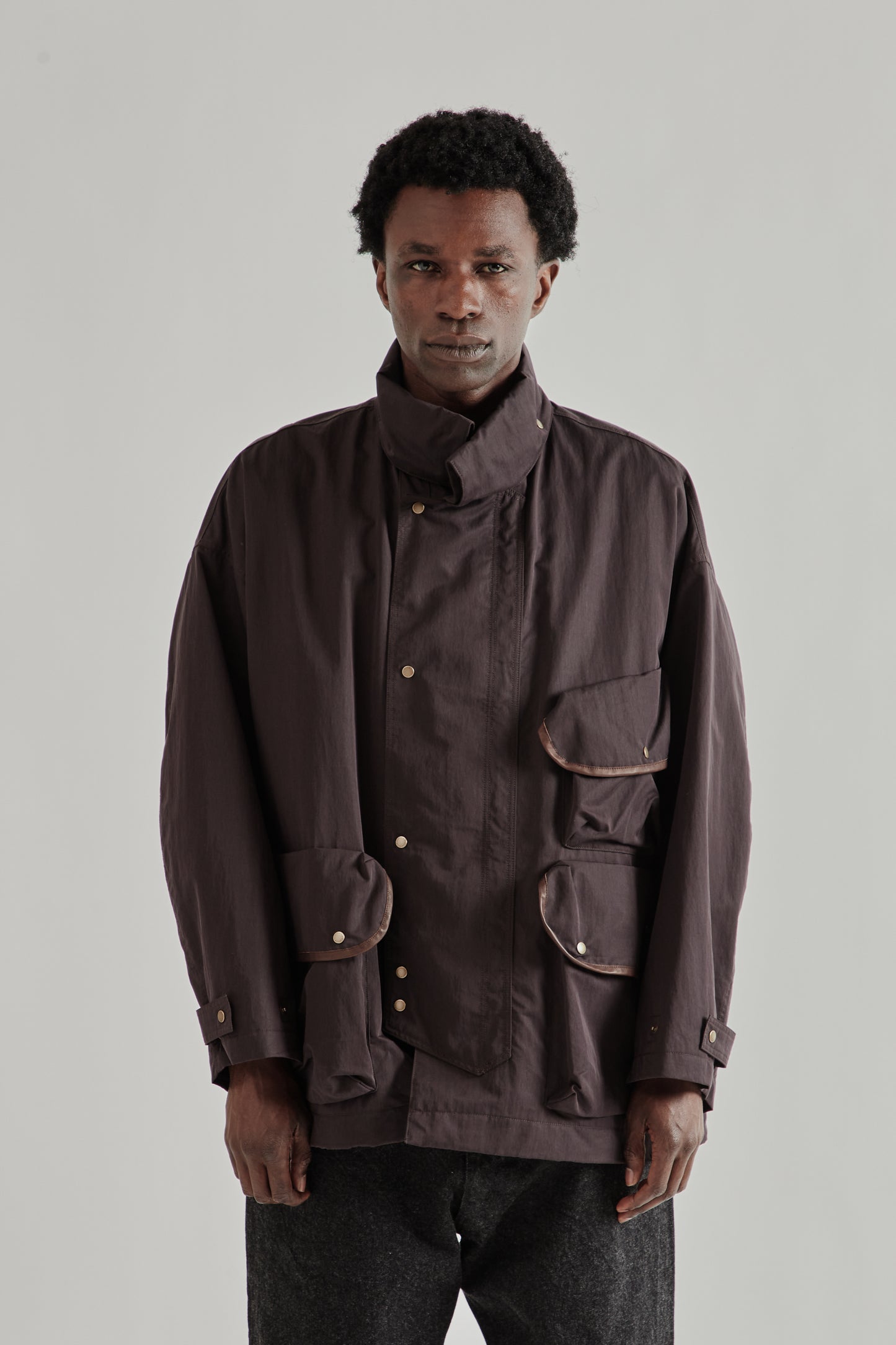 Kaptain Sunshine SS26 Hunter Jacket Espresso4073