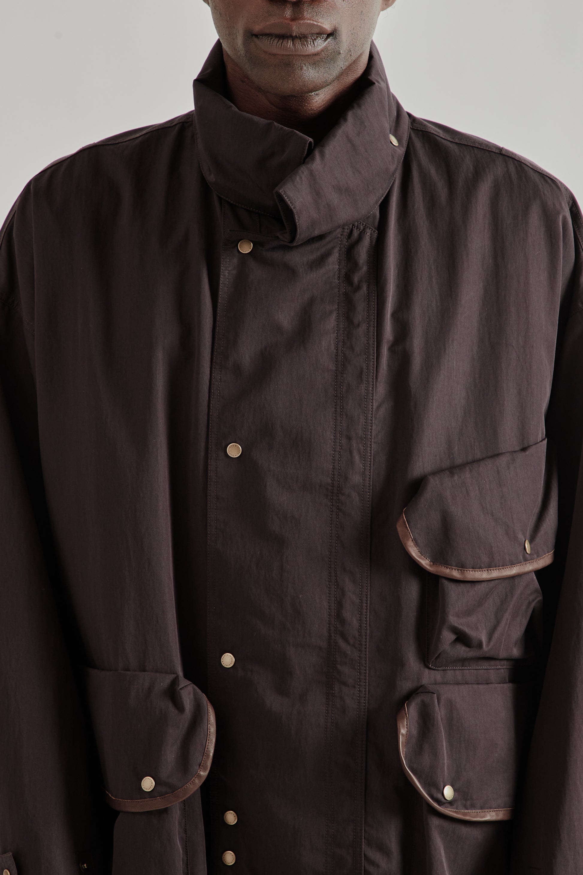 Kaptain Sunshine SS26 Hunter Jacket Espresso4084