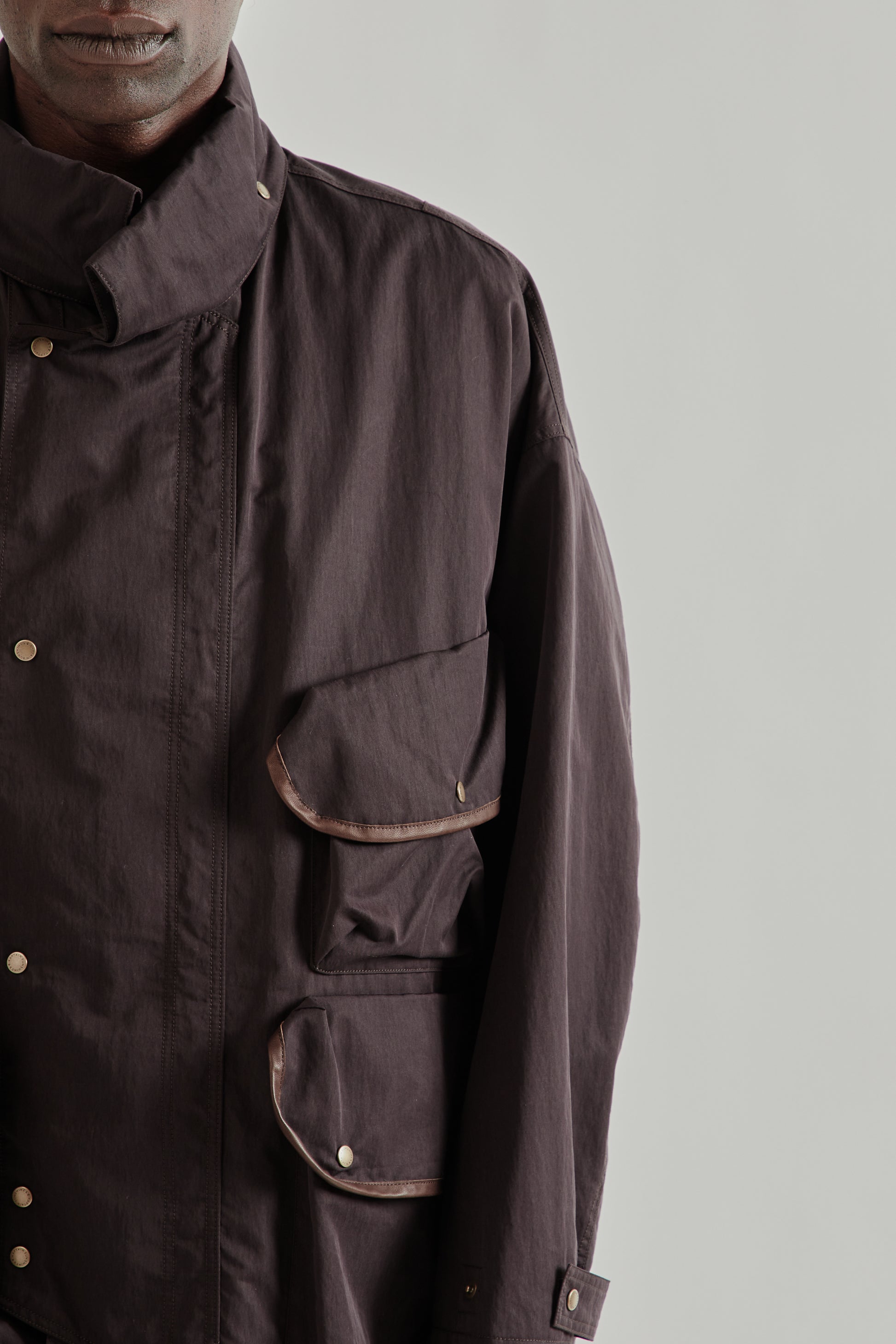 Kaptain Sunshine SS26 Hunter Jacket Espresso4085