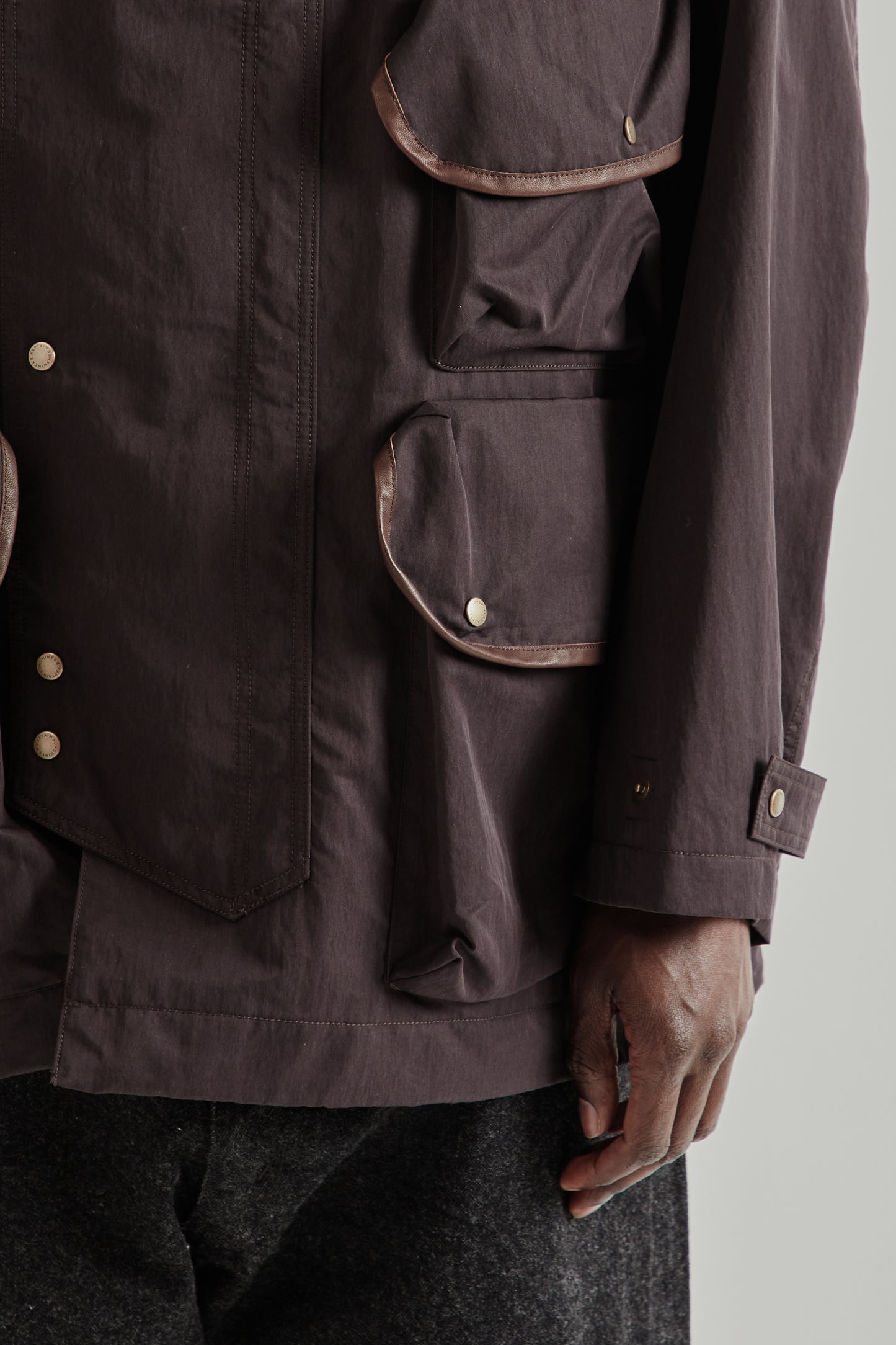 Kaptain Sunshine SS26 Hunter Jacket Espresso4086