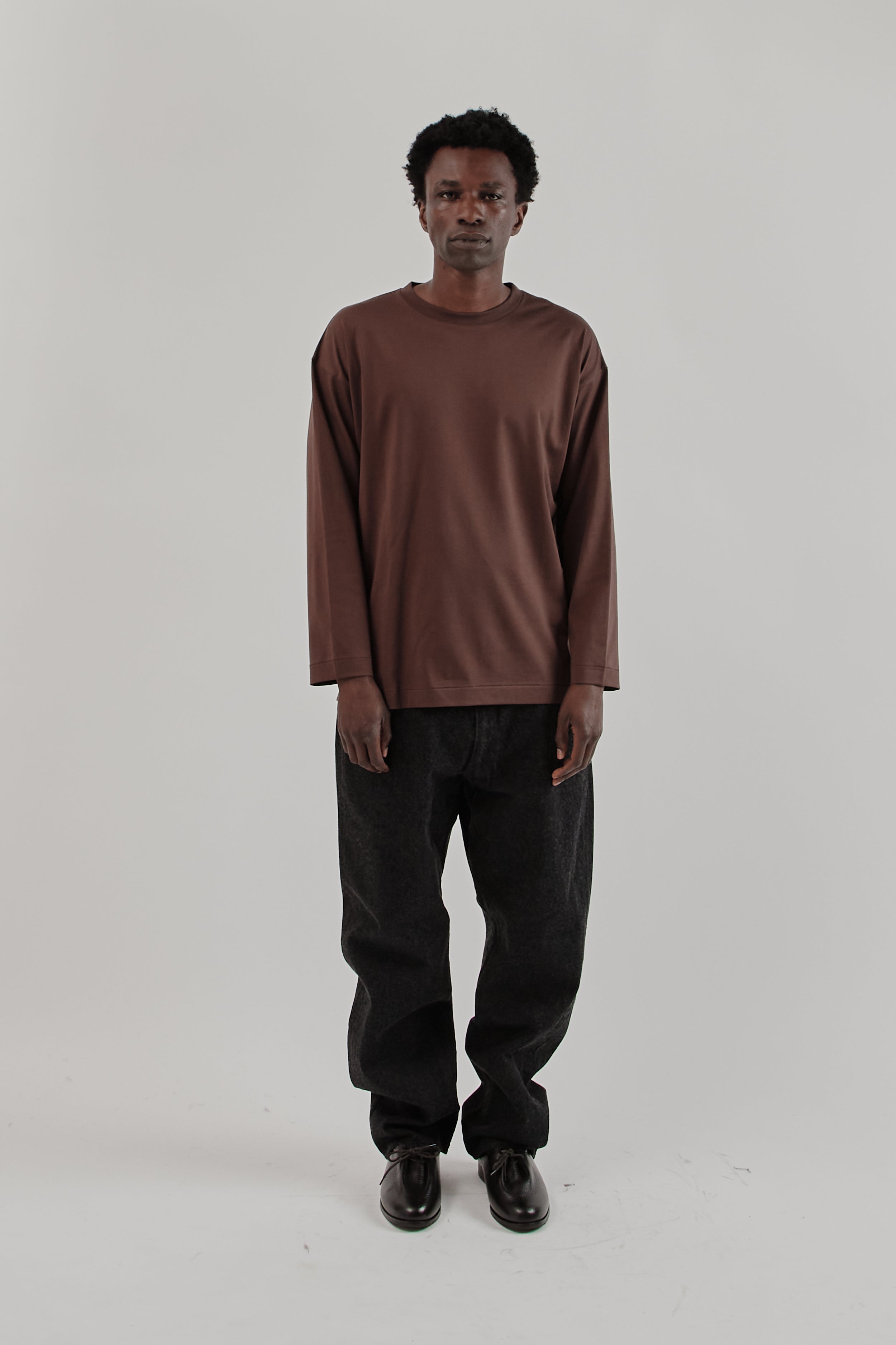 Kaptain Sunshine Suvin Cotton Suede Tenjiku Long Sleeve Tee