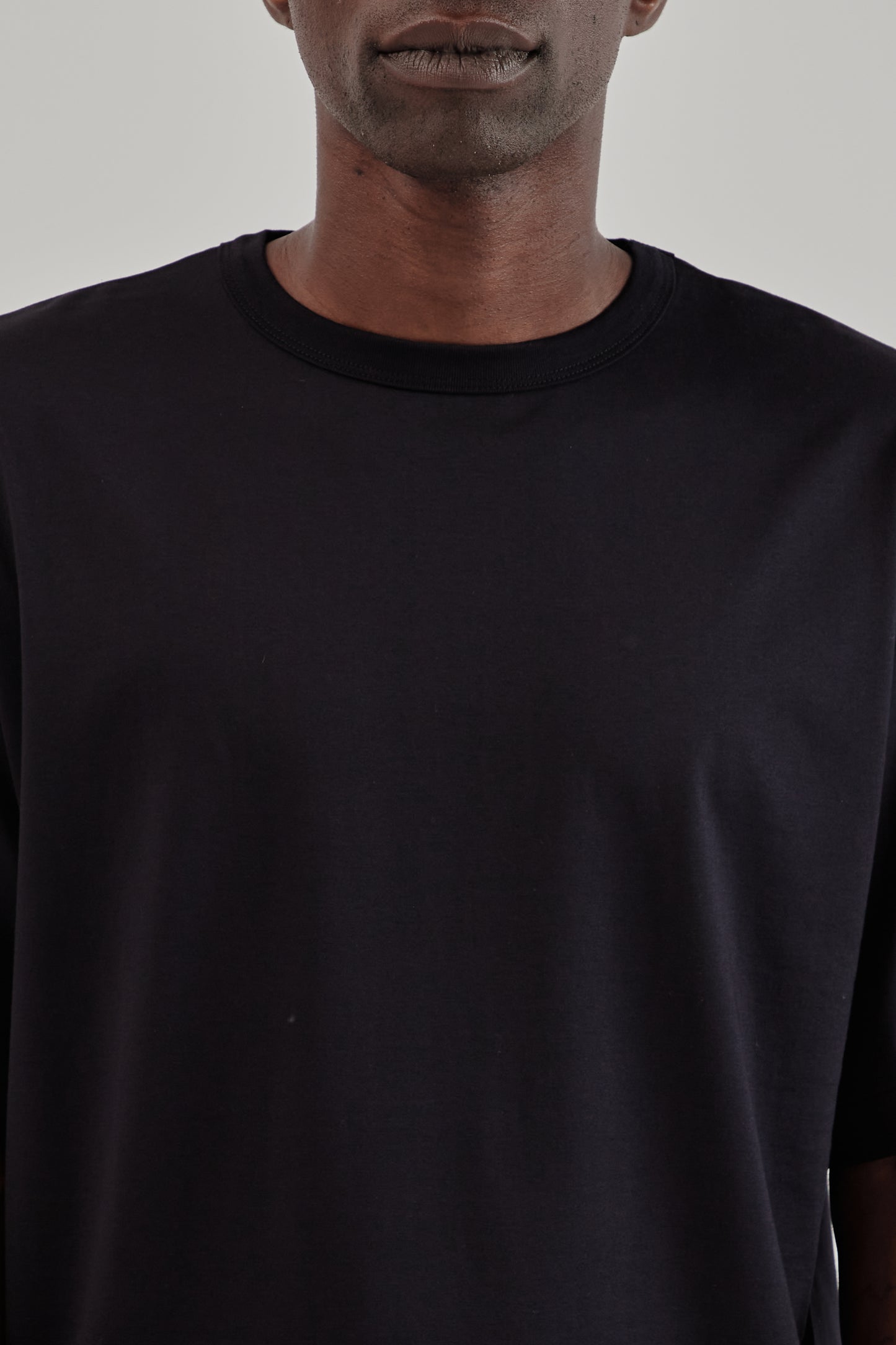 Suvin Cotton Suede Tenjiku Short Sleeve Tee - Navy