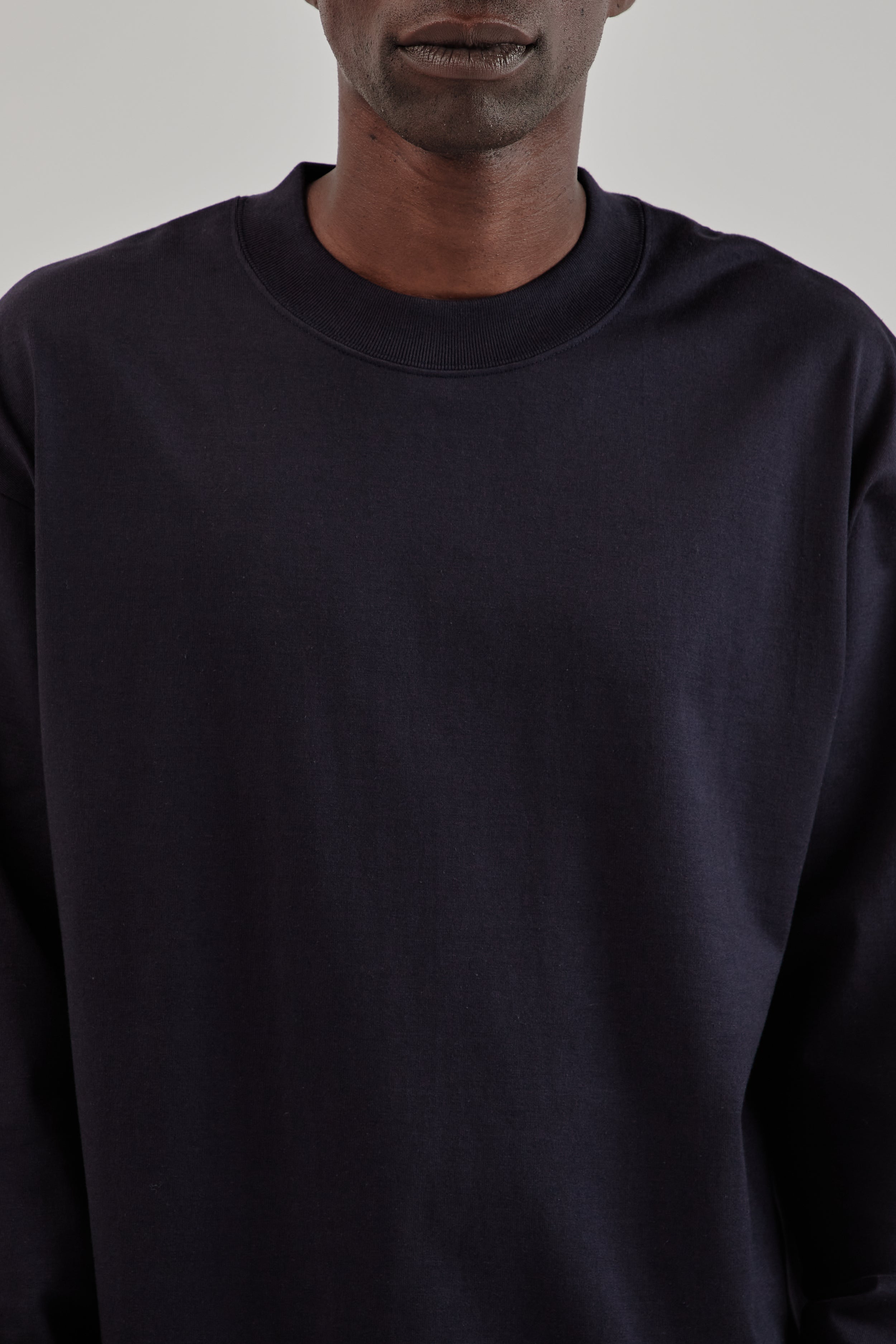 Kaptain Sunshine Suvin Supima Tube Long Sleeve Tee Heavy - Dark