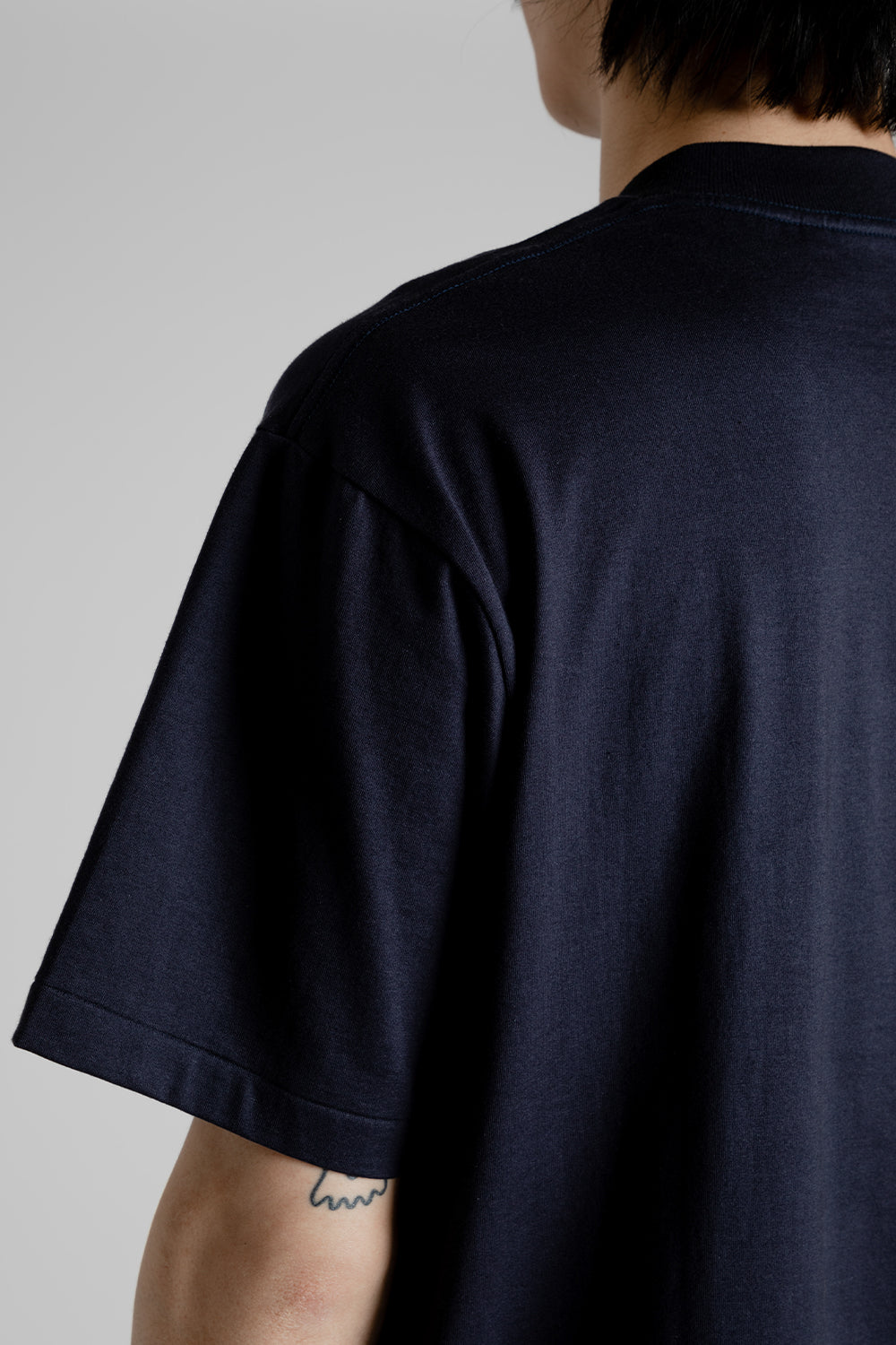 Kaptain Sunshine Suvin Supima Light Tube Tee - Navy | Wallace