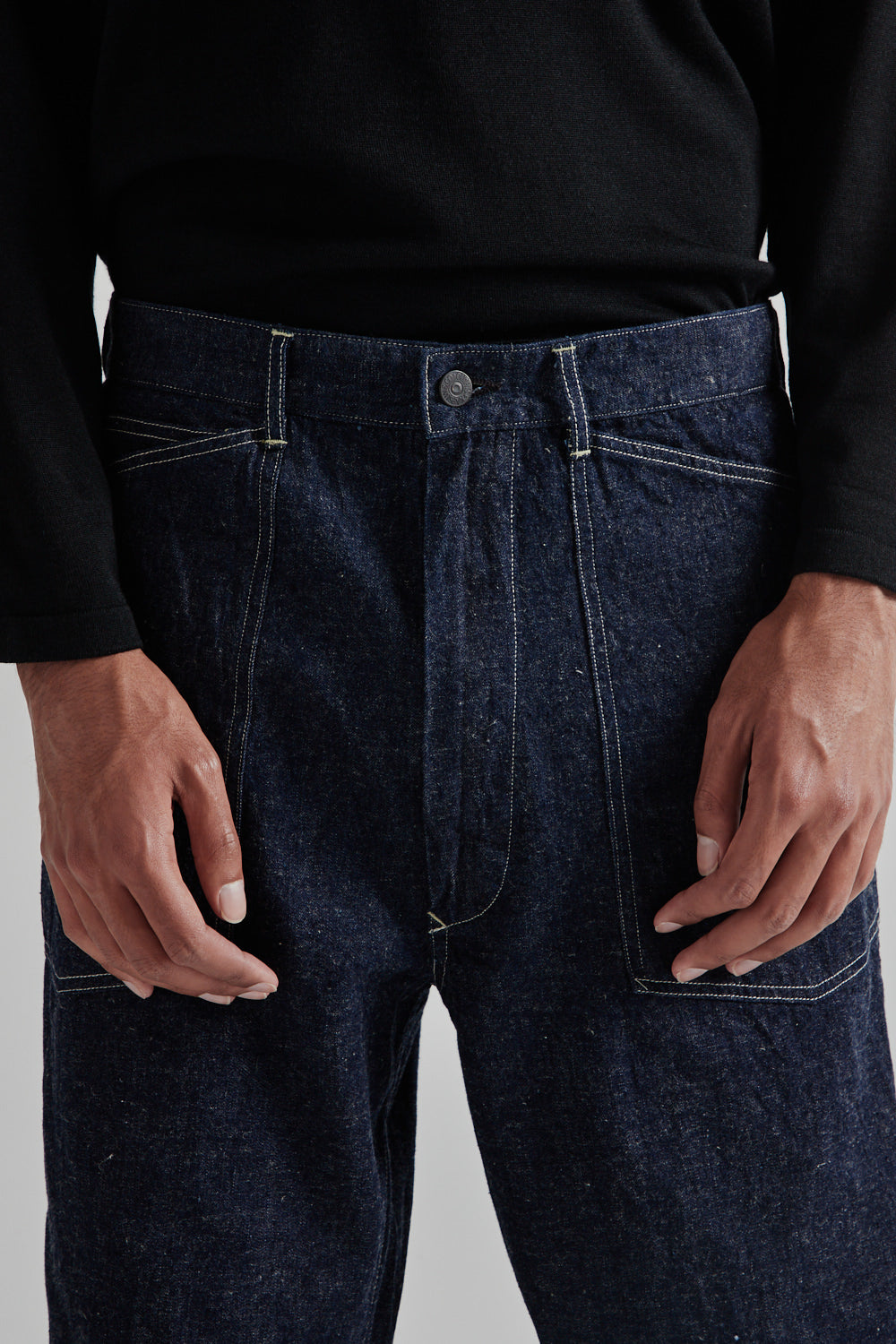 Kaptain Sunshine 35 Baker Denim Pants in Indigo