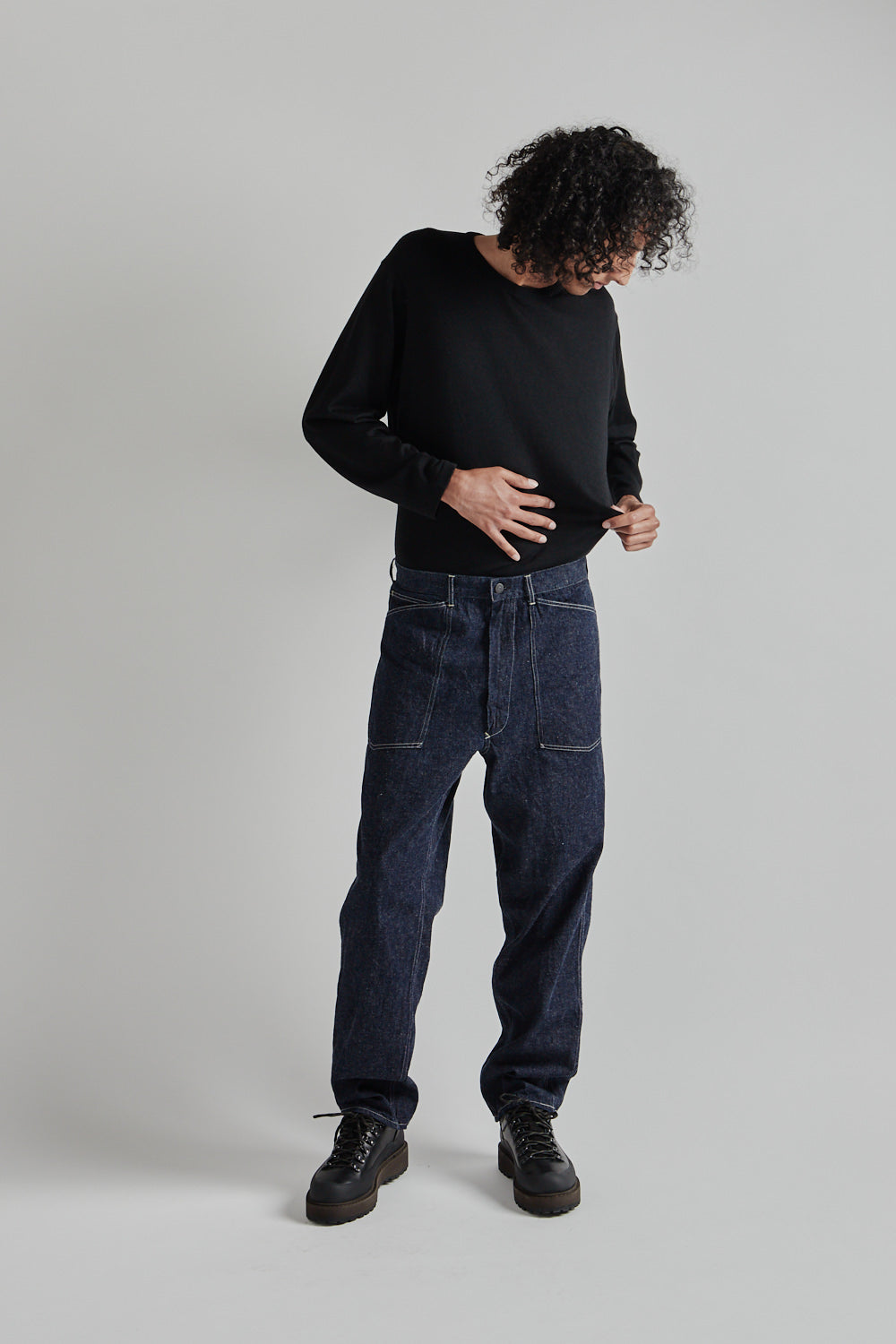 Kaptain Sunshine 35 Baker Denim Pants in Indigo