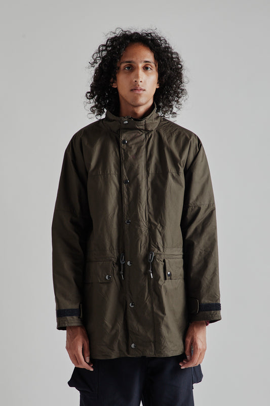 Kaptain Sunshine Cotton Field Jacket in Black Olive