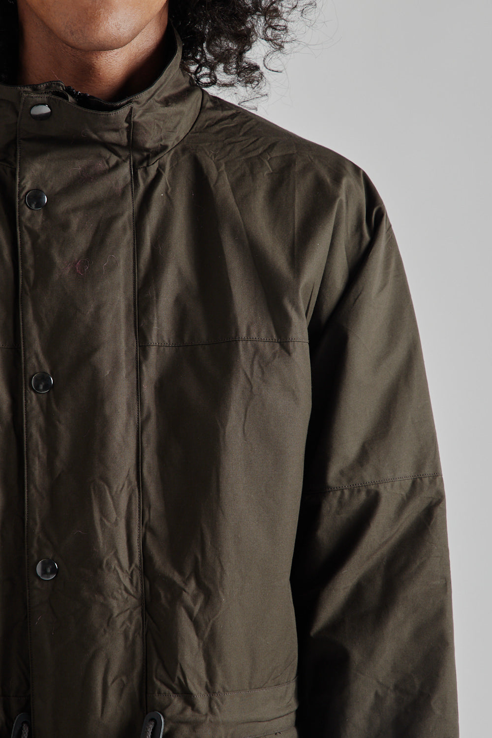 Kaptain Sunshine Cotton Field Jacket - Black Olive | Wallace