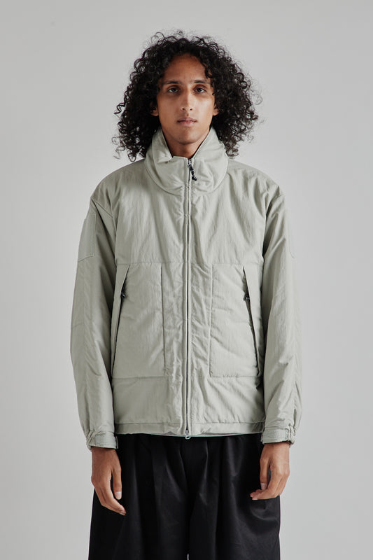 Kaptain Sunshine Puffer Mil Jacket in Light Grey