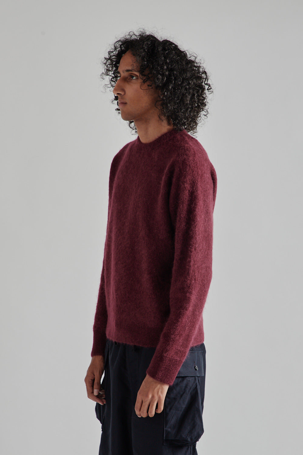 Kaptain Sunshine Royal Alpaca Knit P/O in Burgandy