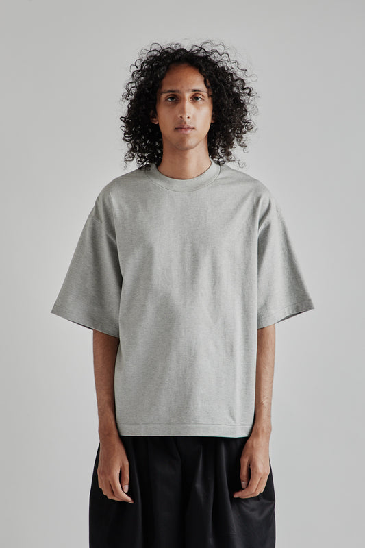 Kaptain Sunshine Suvin Supima Tube Half Sleeve Tee Heavy in Feather Grey