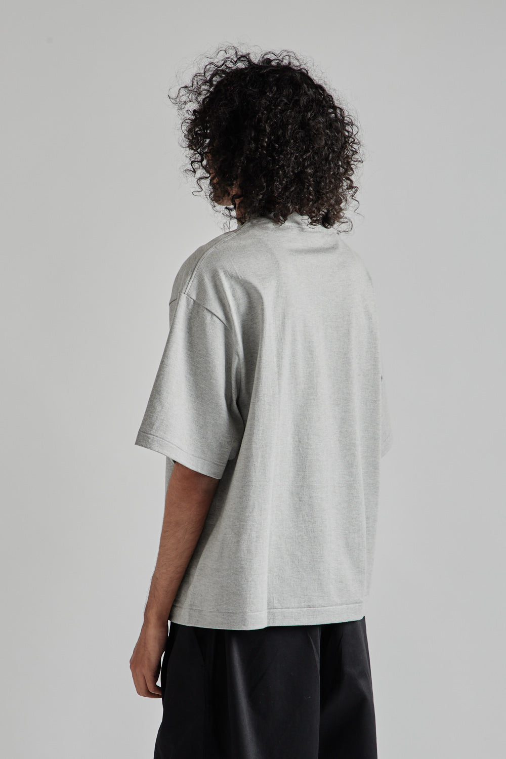 Kaptain Sunshine Suvin Supima Tube Half Sleeve Tee Heavy in Feather Grey