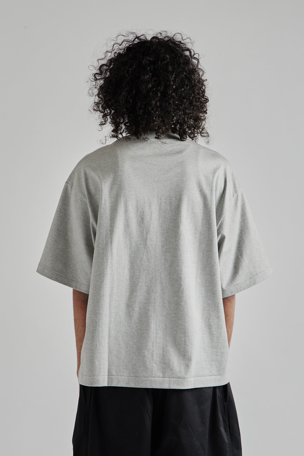 Kaptain Sunshine Suvin Supima Tube Half Sleeve Tee Heavy in Feather Grey
