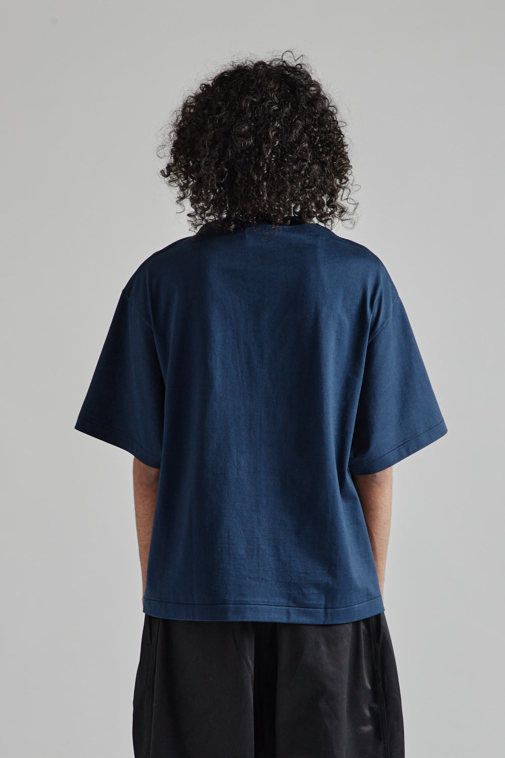 Kaptain Sunshine Suvin Supima Tube H/S Tee Heavy Steel Navy