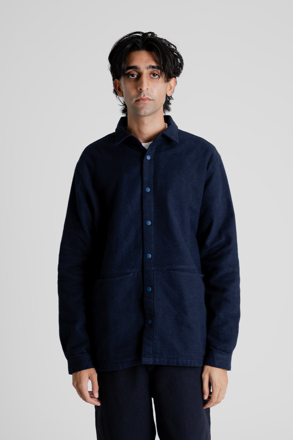 Kestin Armadale Overshirt in Naval Navy