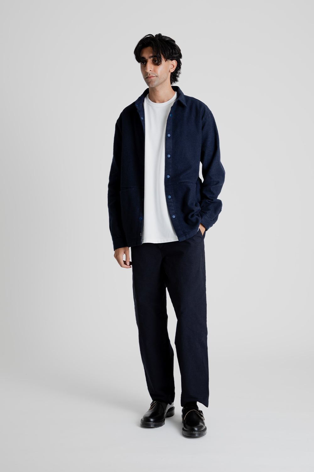 Kestin Armadale Overshirt in Naval Navy