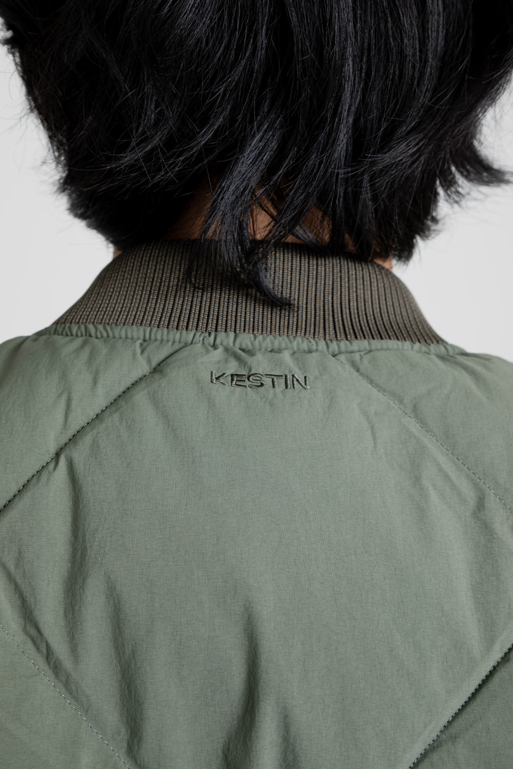 Kestin Linton Down Vest in Olive