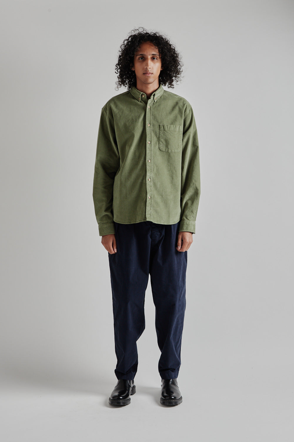 Kestin Raeburn Button Down Shirt - Light Military
