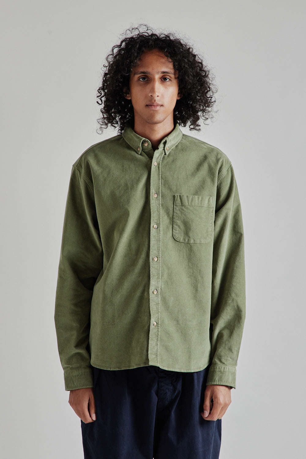 Kestin Raeburn Button Down Shirt - Light Military
