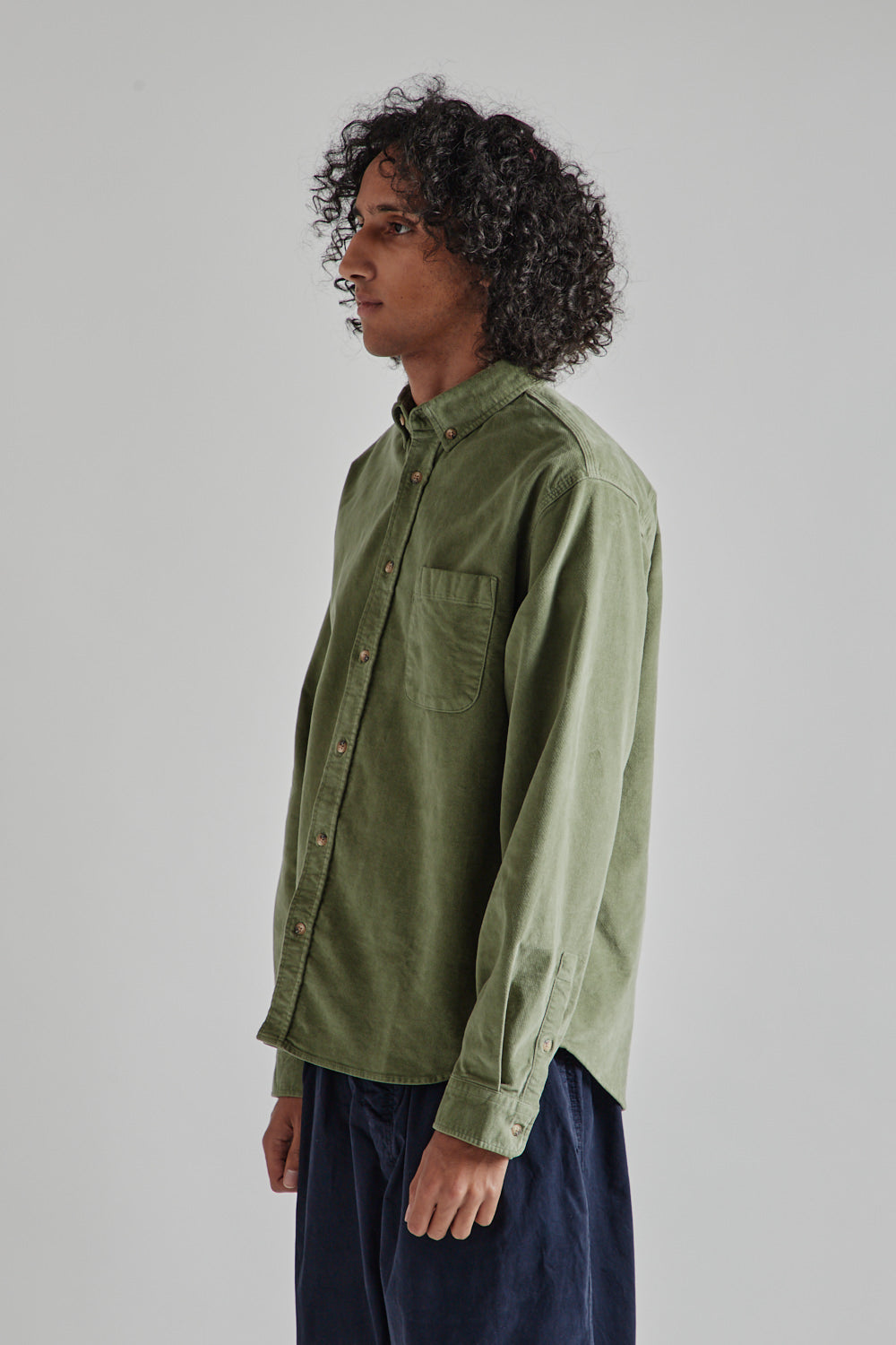 Kestin Raeburn Button Down Shirt - Light Military