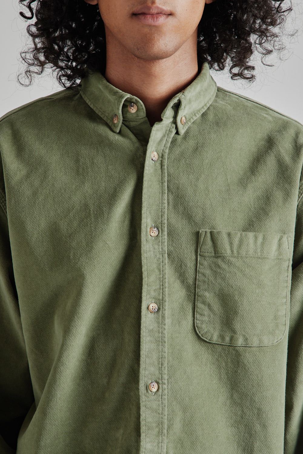 Kestin Raeburn Button Down Shirt - Light Military