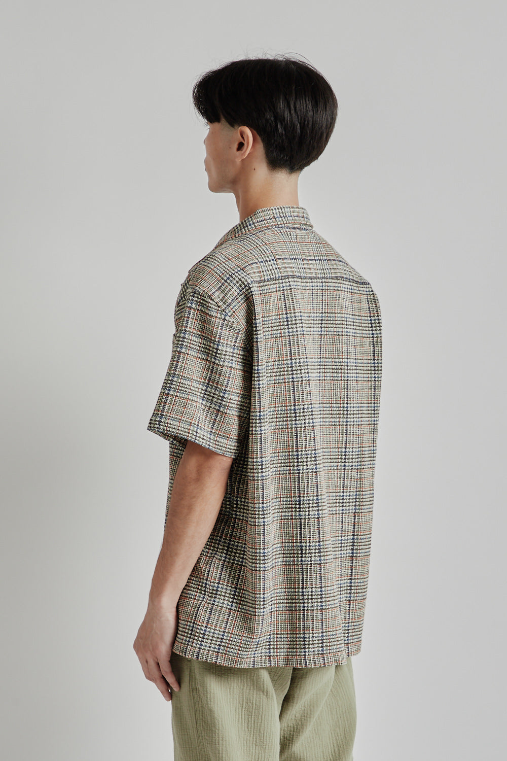 Kestin SS25 Crammond Shirt Olive Multi Check 04