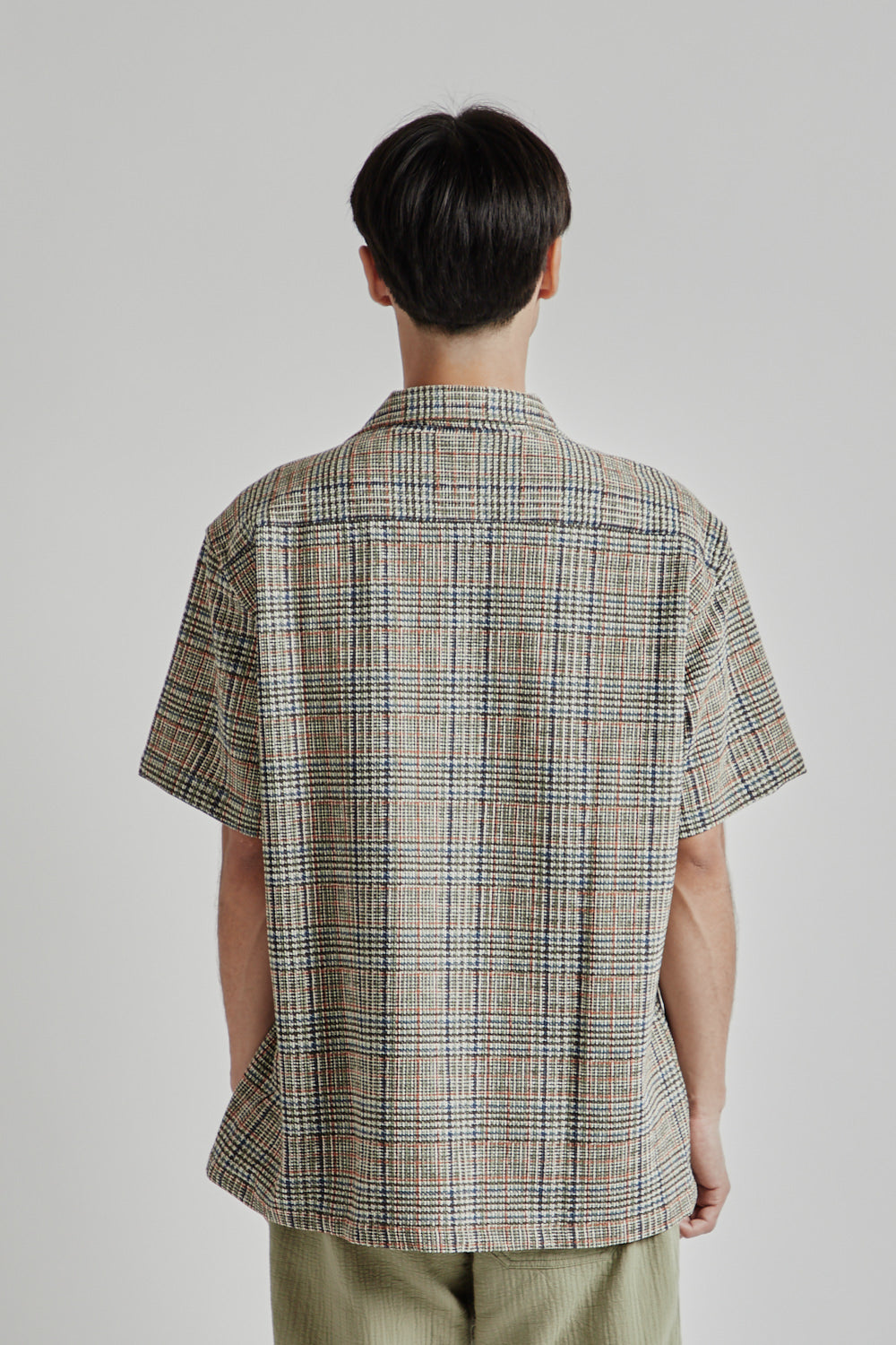 Kestin SS25 Crammond Shirt Olive Multi Check 05