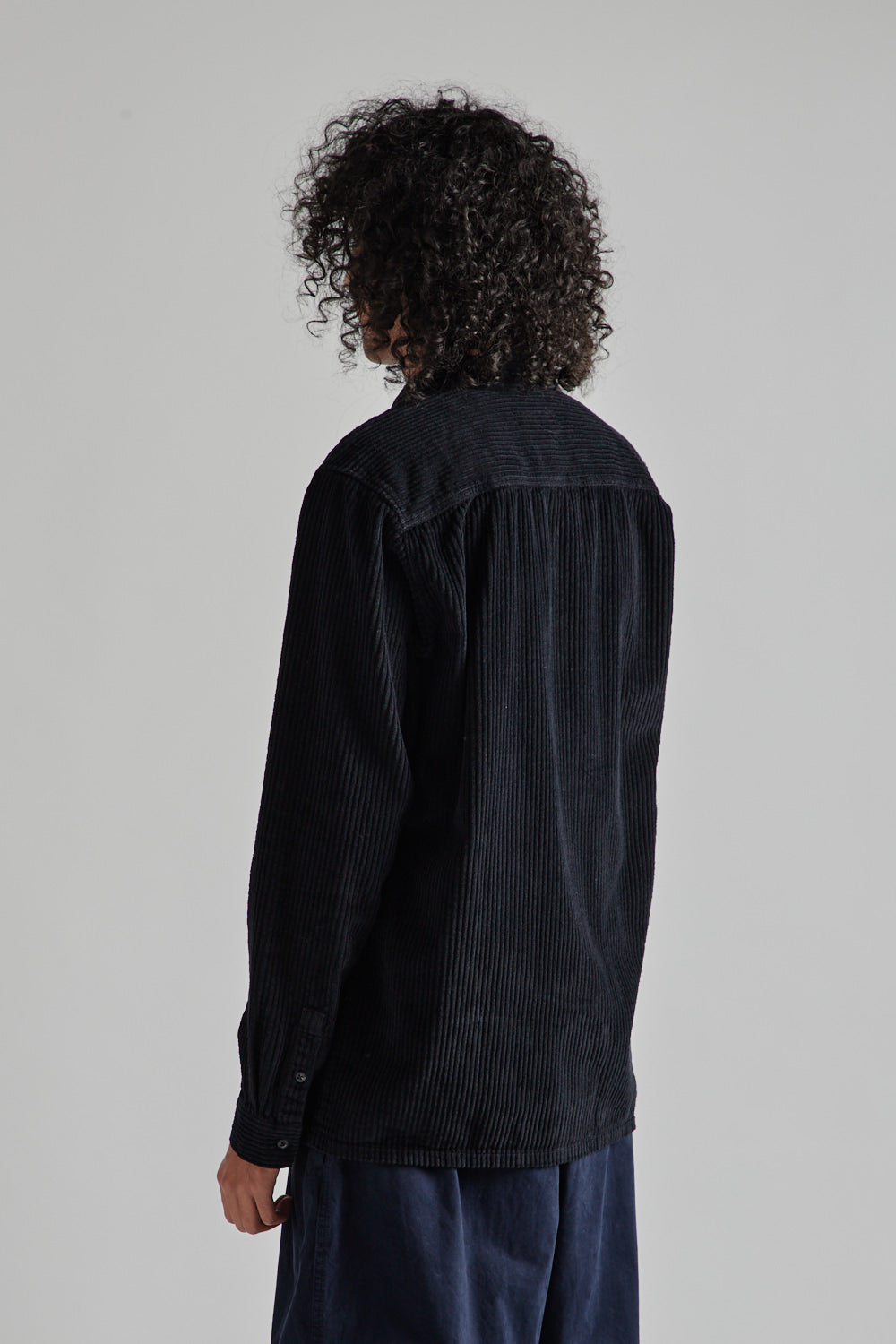 Kestin Tain Shirt in Ink Black Jumbo Cord