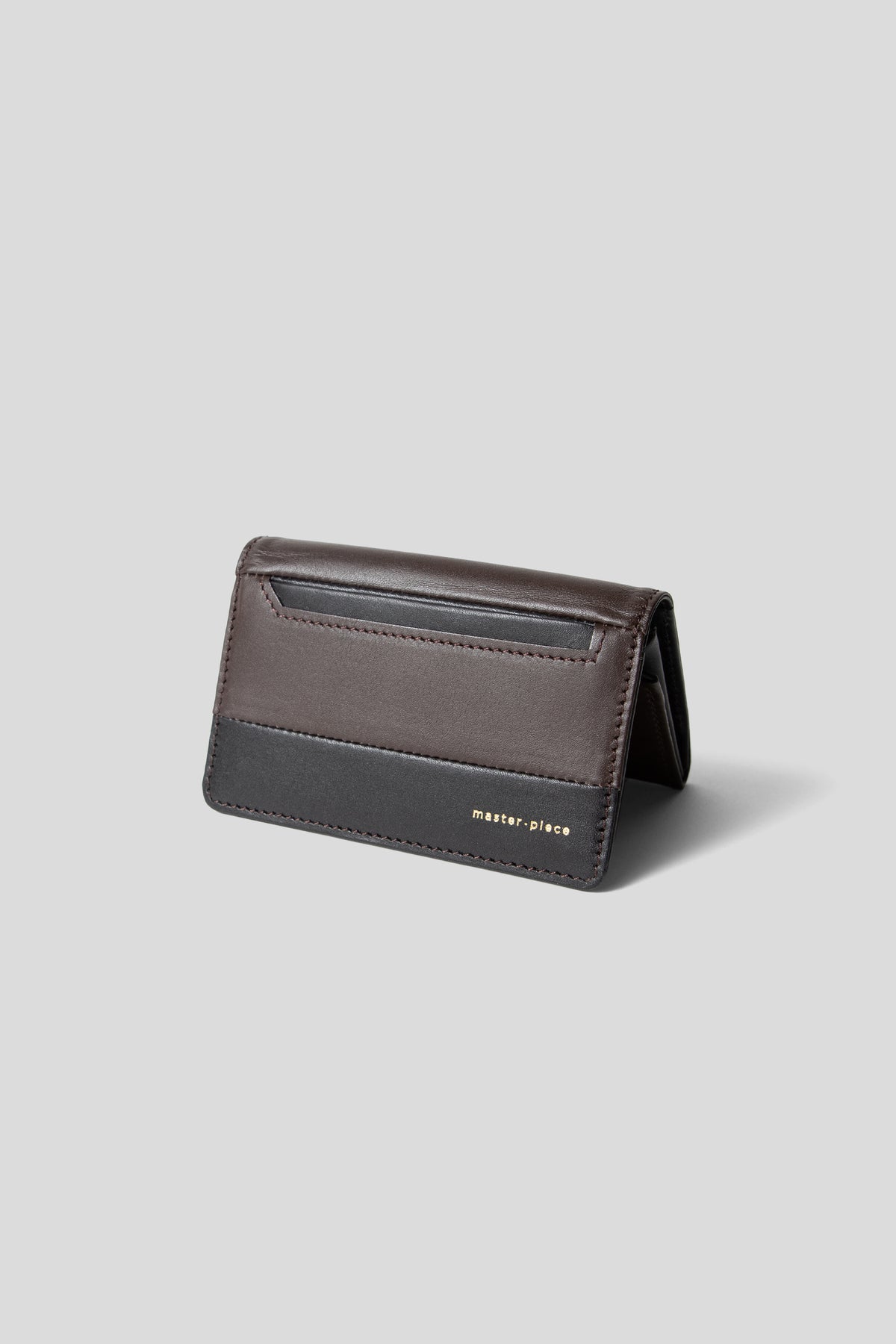 Master-Piece Card Case gloss SLG. in Choco