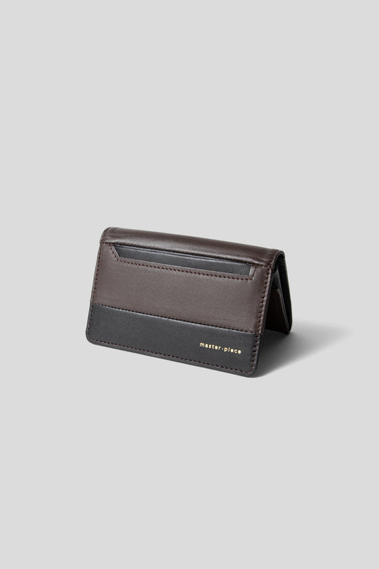 Master-Piece Card Case gloss SLG. in Choco