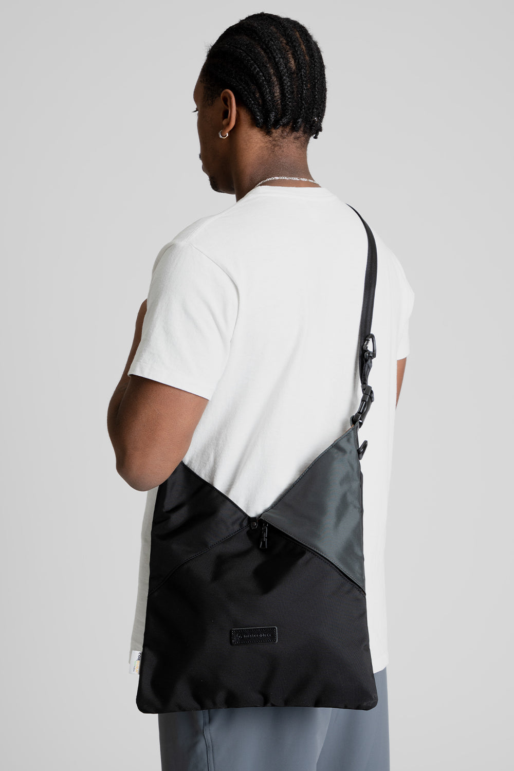Master-Piece Slant Shoulder Bag in Black/Grey