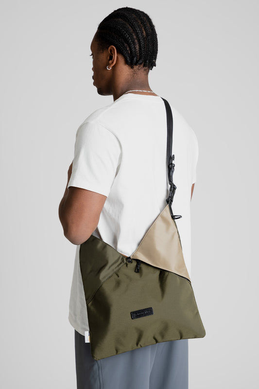 Master-Piece Slant Shoulder Bag in Khaki/Beige