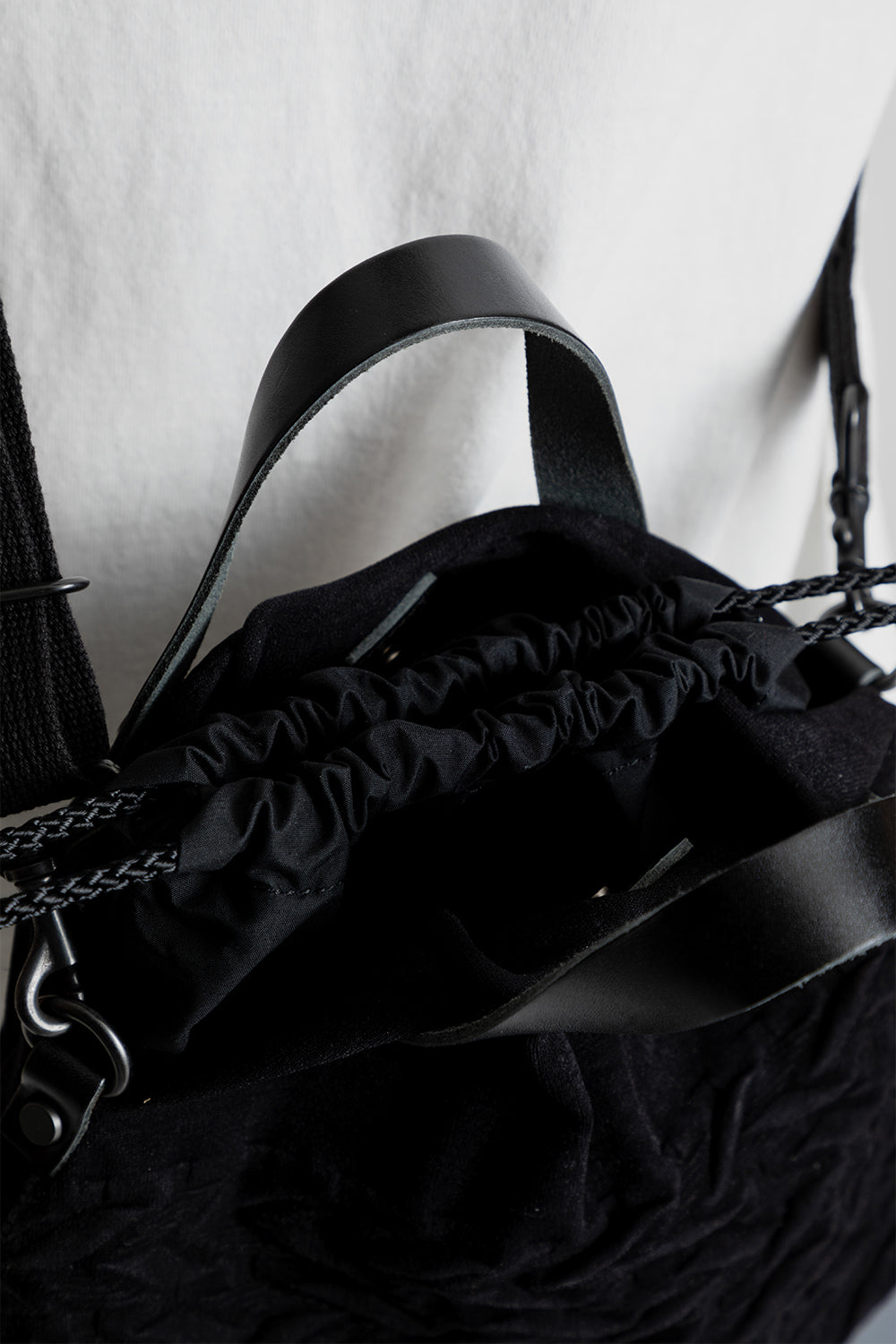 master-piece yashiki 2 way shoulder bag in black