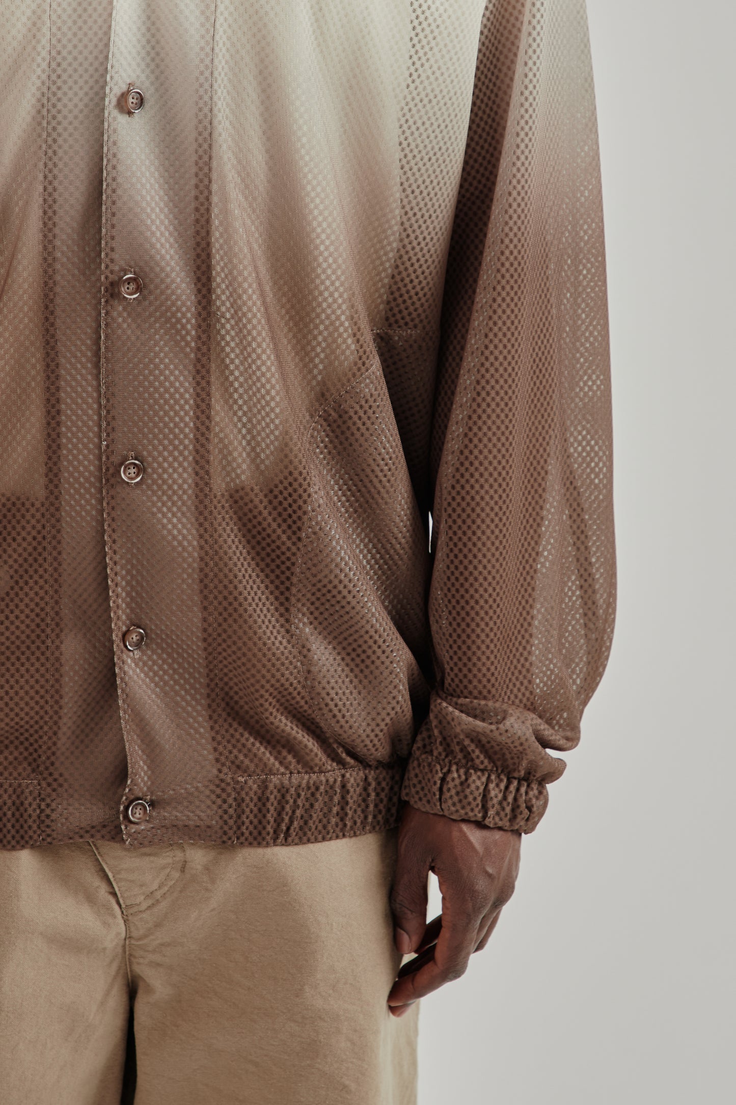 Merely Made SS26 Shadow Raglan Blouson Sunset Brown0460