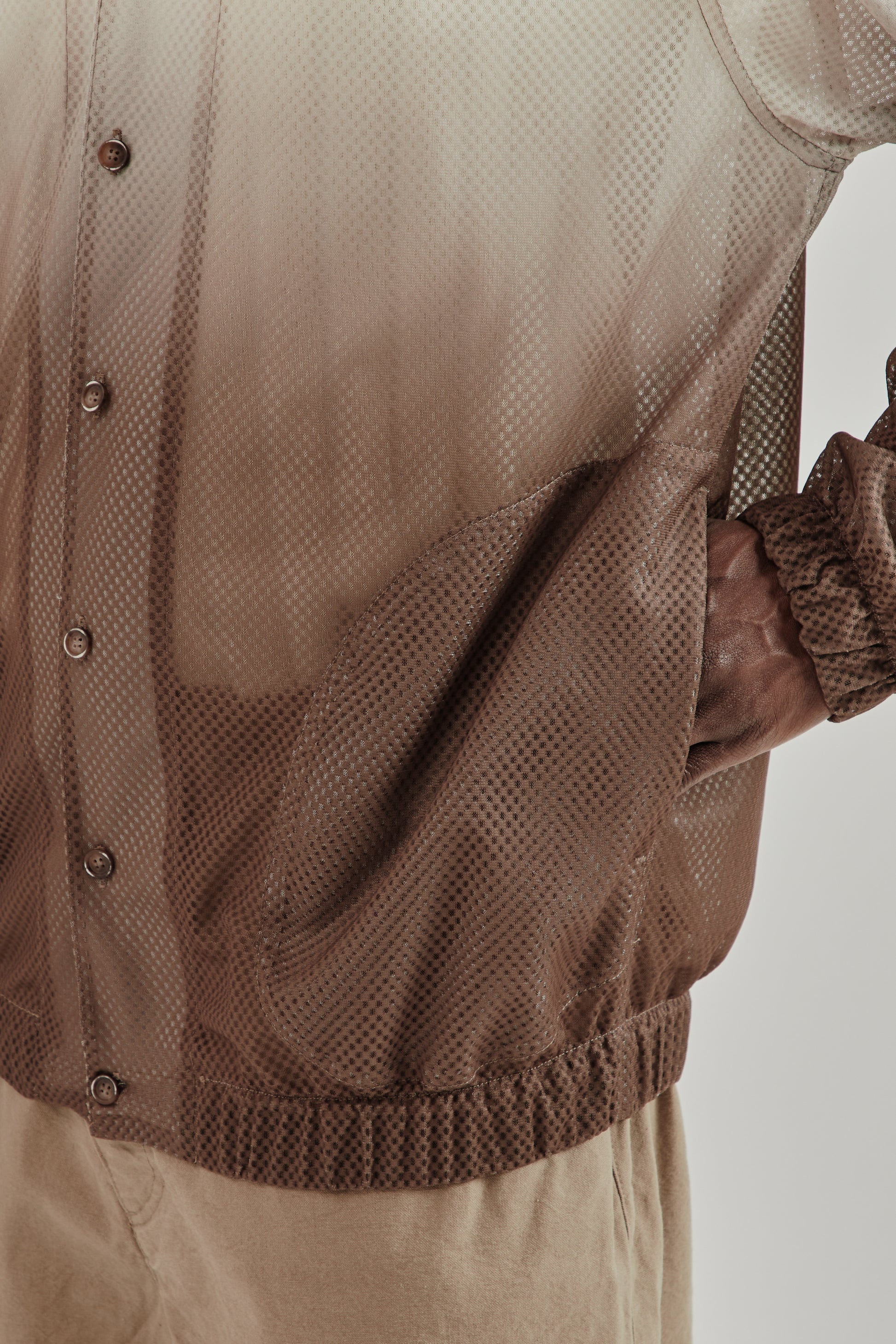Merely Made SS26 Shadow Raglan Blouson Sunset Brown0461