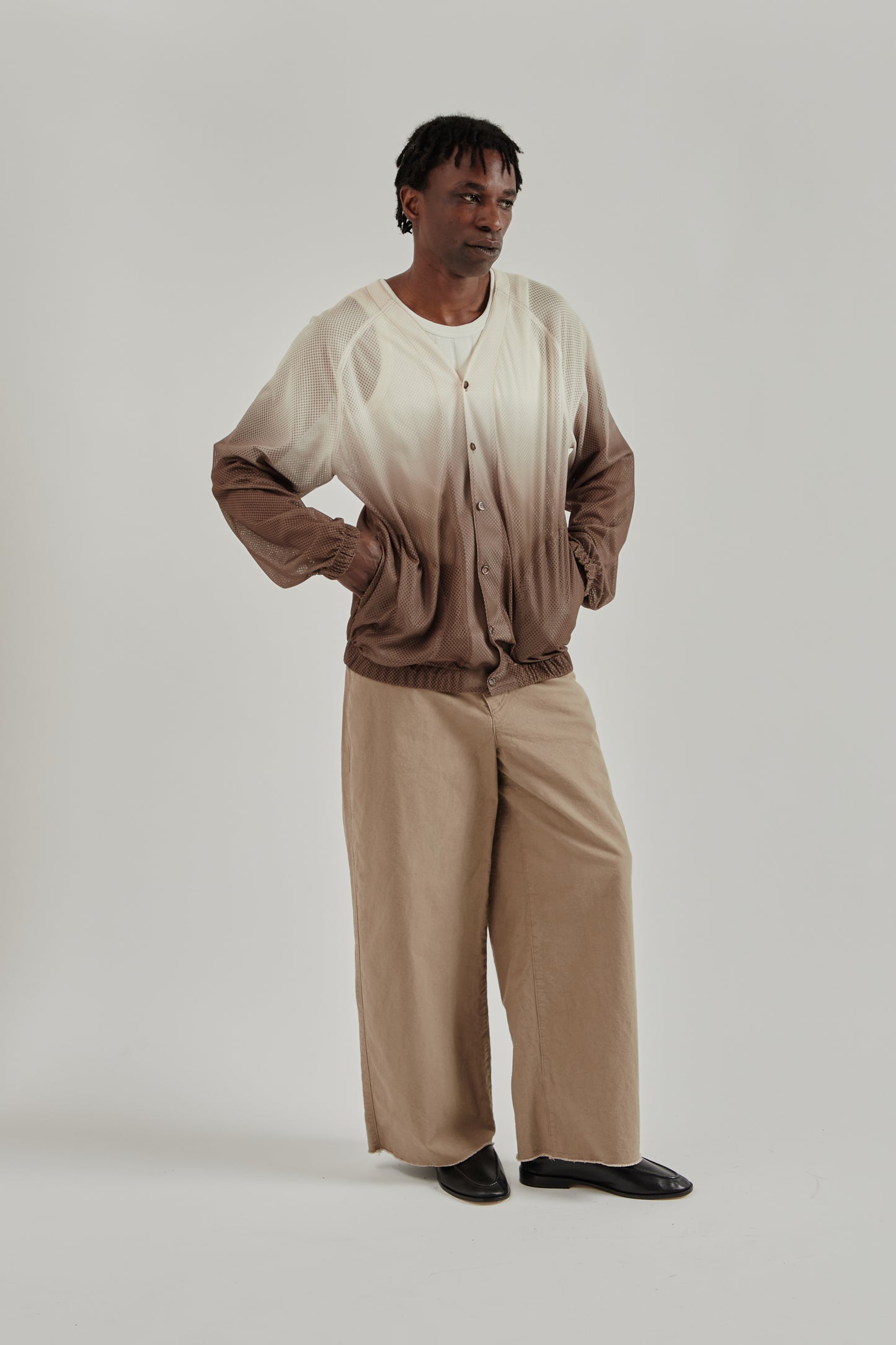 Merely Made SS26 Shadow Raglan Blouson Sunset Brown0469