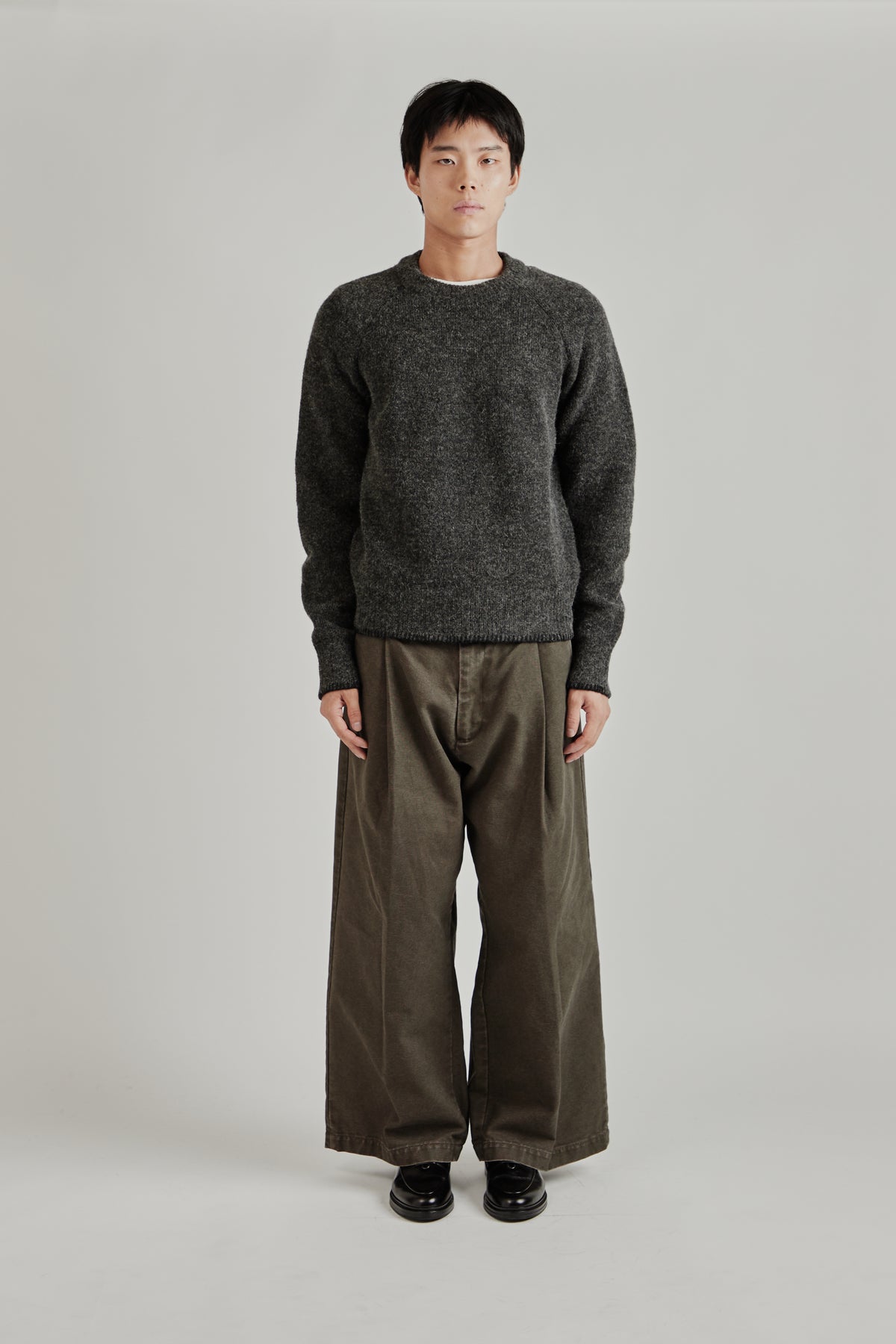 Merely Snug Nomadic Raglan Sweater - Mohair Black