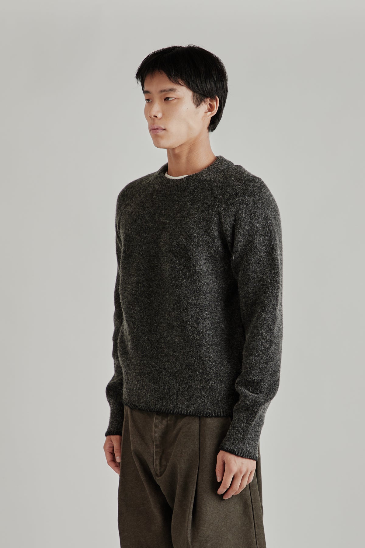 Merely Snug Nomadic Raglan Sweater - Mohair Black