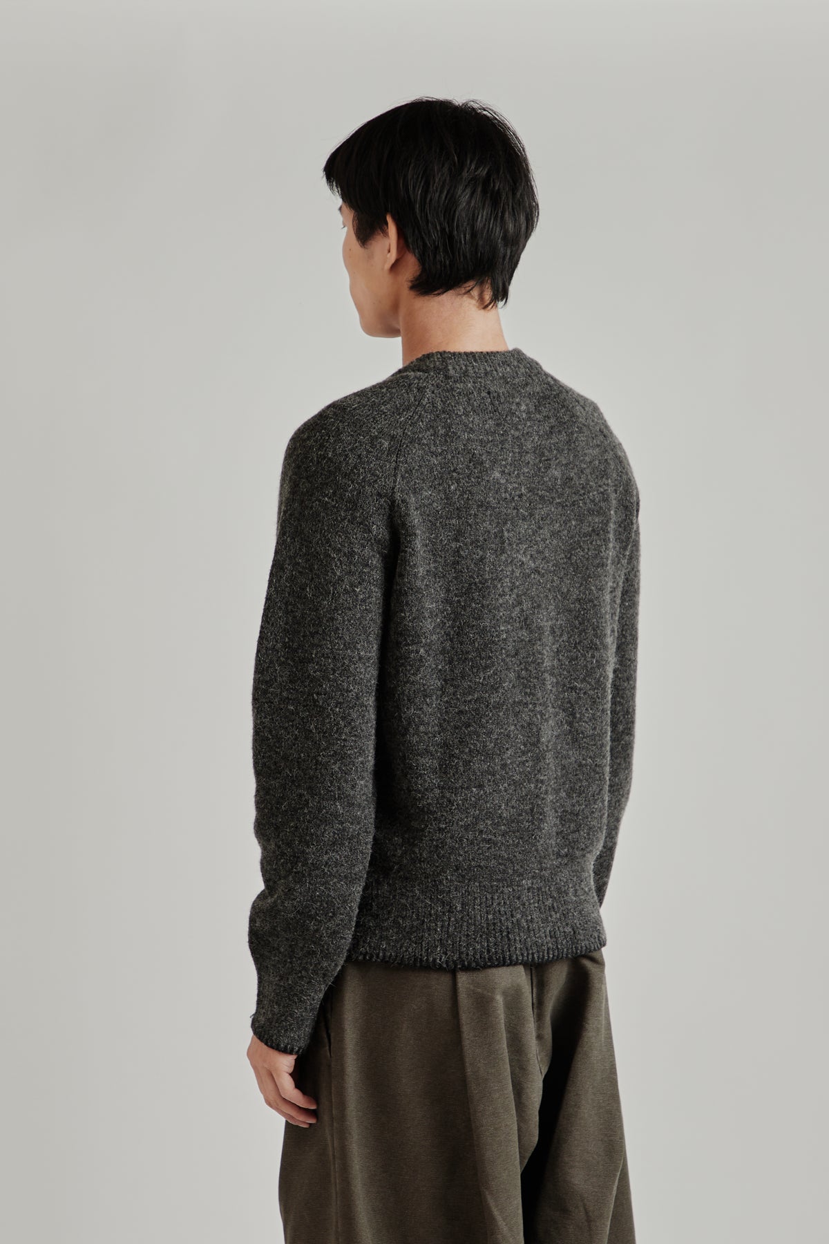 Merely Snug Nomadic Raglan Sweater - Mohair Black