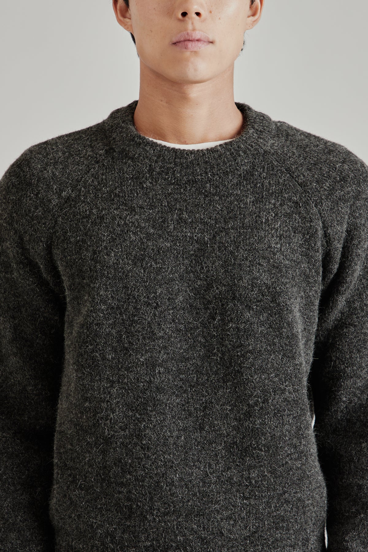 Merely Snug Nomadic Raglan Sweater - Mohair Black