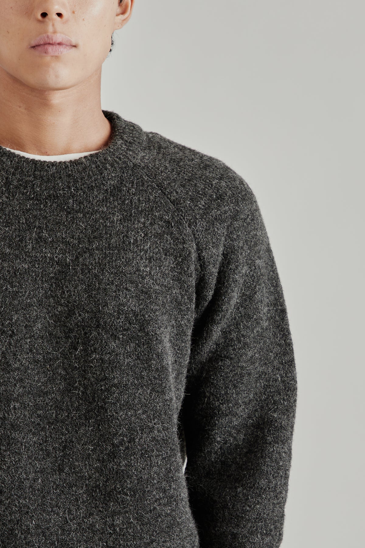 Merely Snug Nomadic Raglan Sweater - Mohair Black