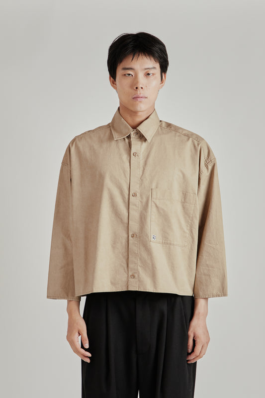 Merely Us Cropped Shirt - Washed Ecru