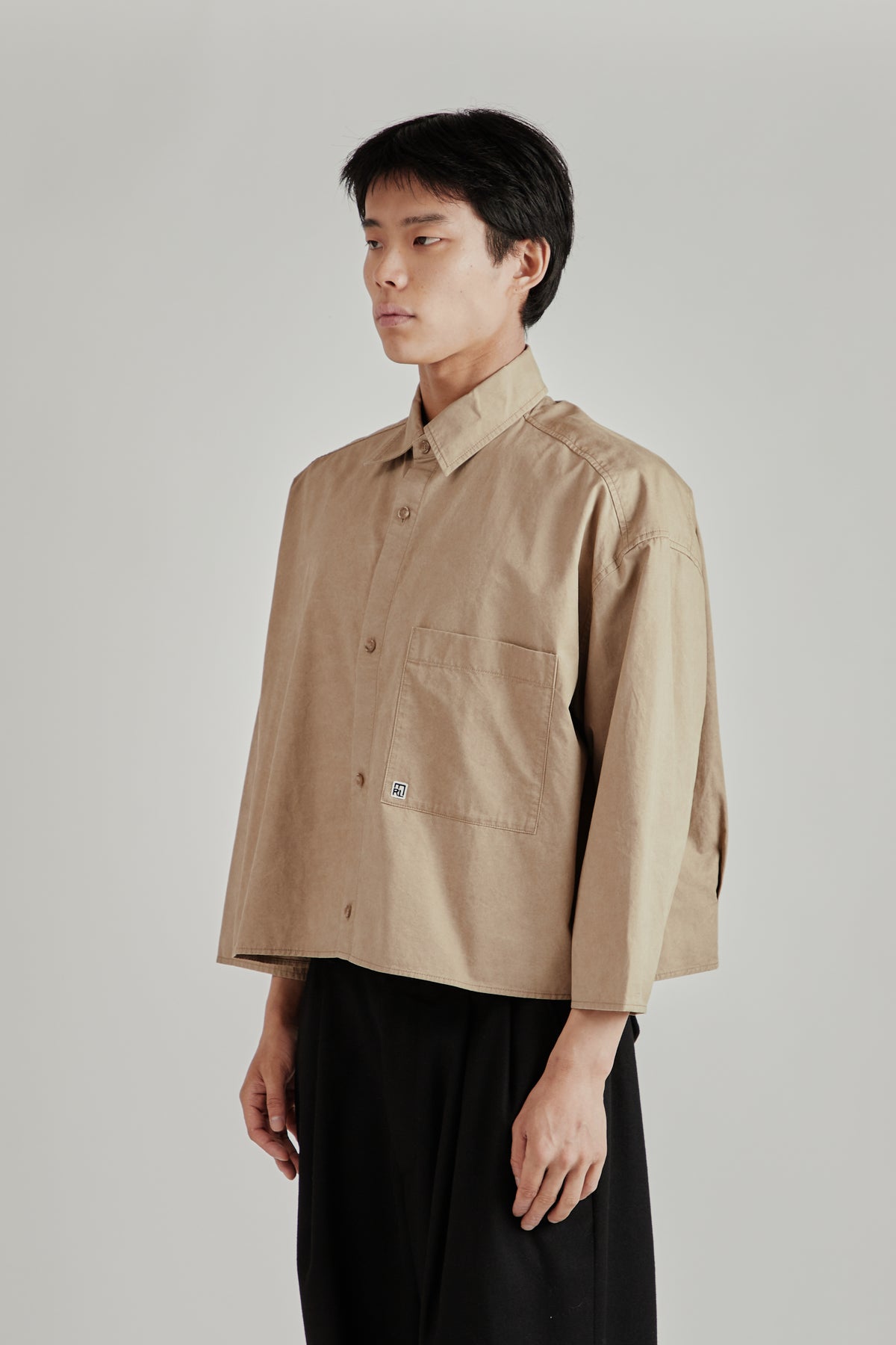 Merely Us Cropped Shirt - Washed Ecru