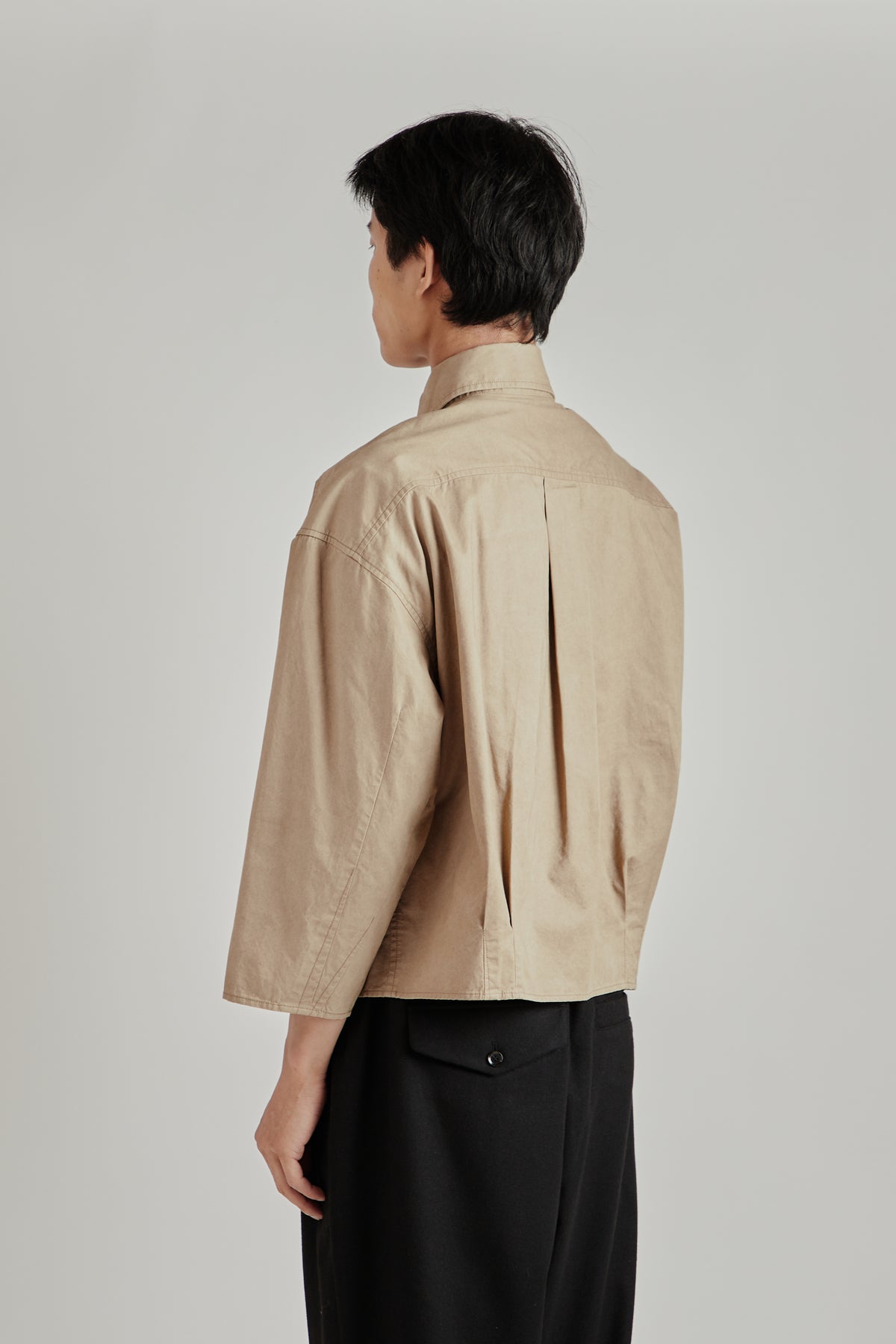 Merely Us Cropped Shirt - Washed Ecru
