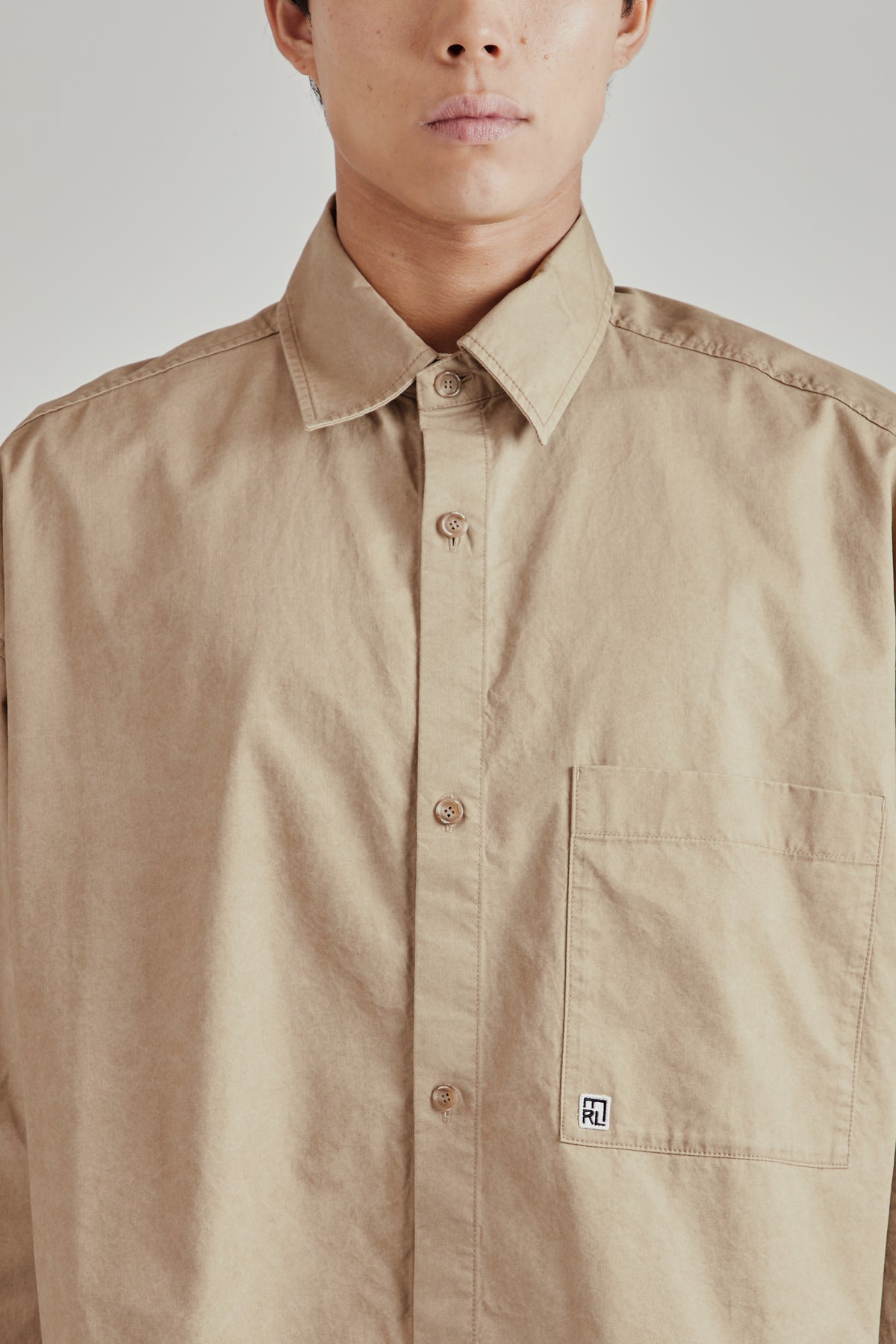 Merely Us Cropped Shirt - Washed Ecru