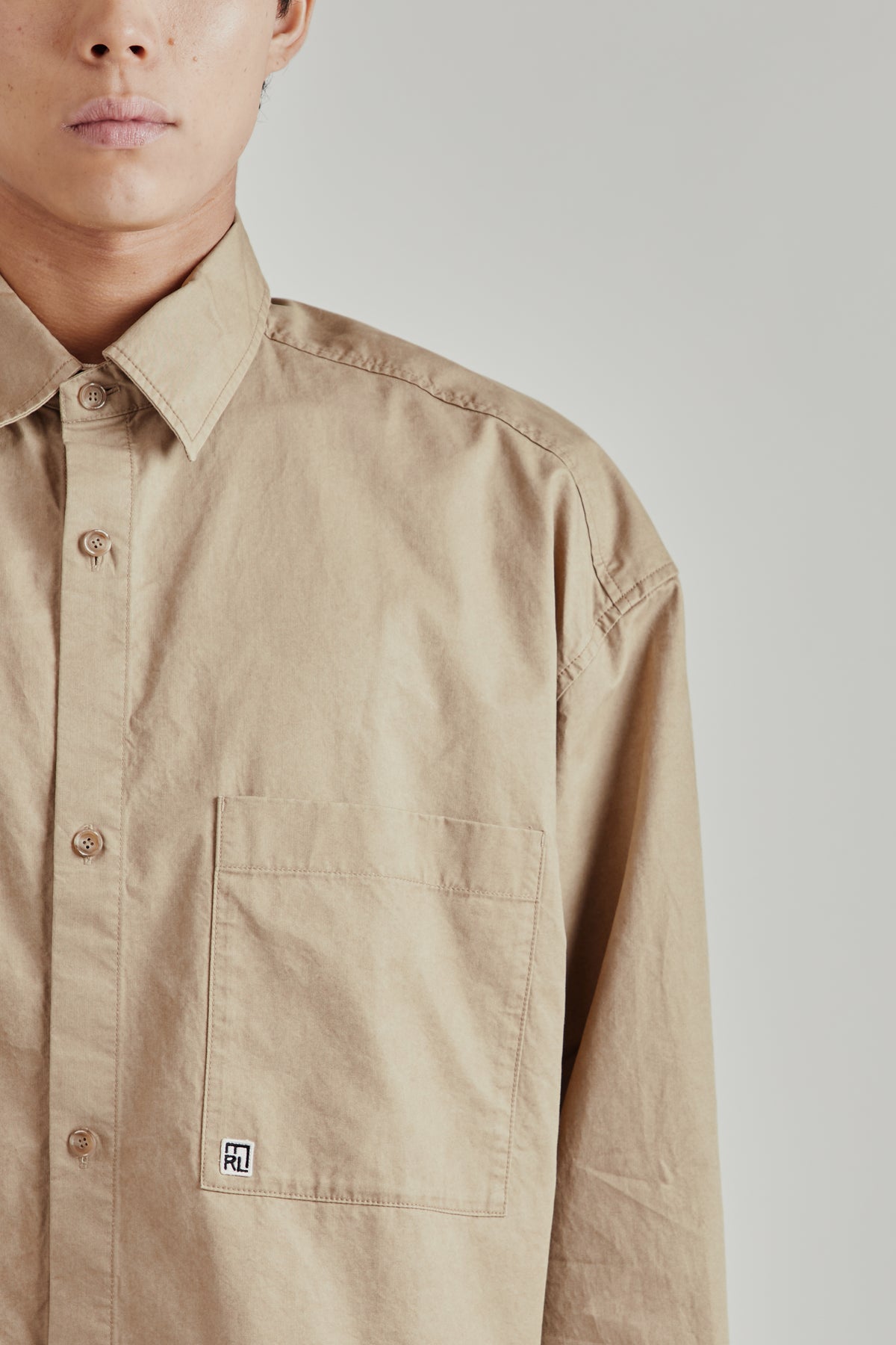 Merely Us Cropped Shirt - Washed Ecru