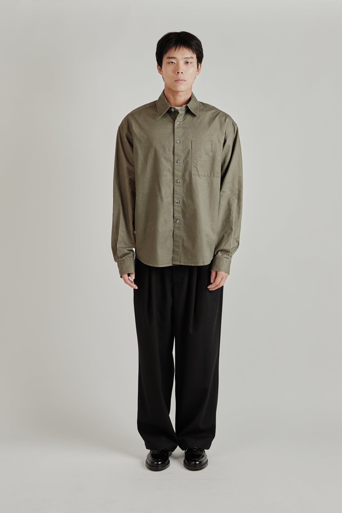Merely Us Natural Washed Shirt - Washed Grey