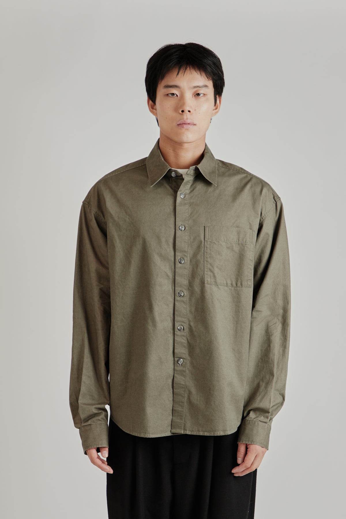 Merely Us Natural Washed Shirt - Washed Grey