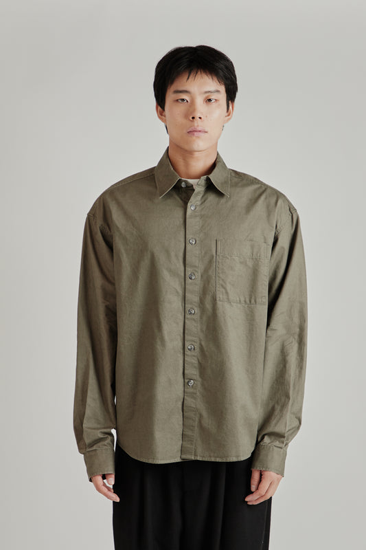 Merely Us Natural Washed Shirt - Washed Grey