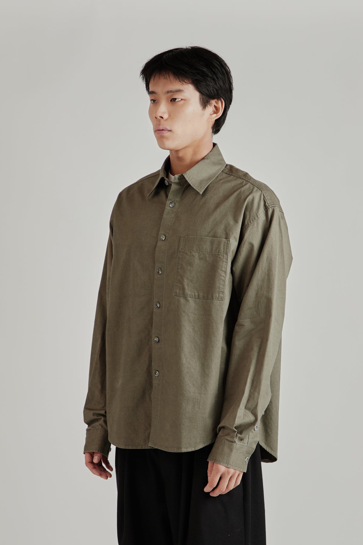 Merely Us Natural Washed Shirt - Washed Grey
